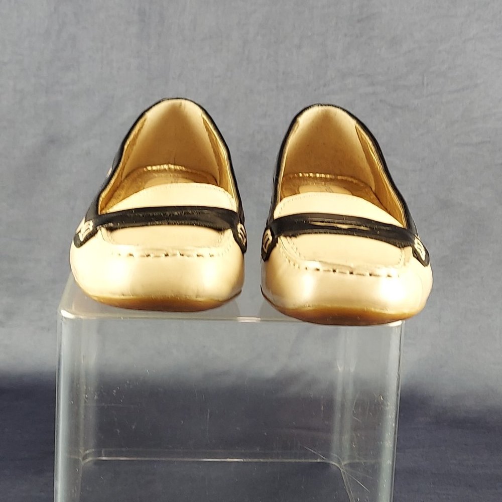 Sperry Tan & Black Patent Leather Penny Loafers Size 7.5M - Picture 3 of 14